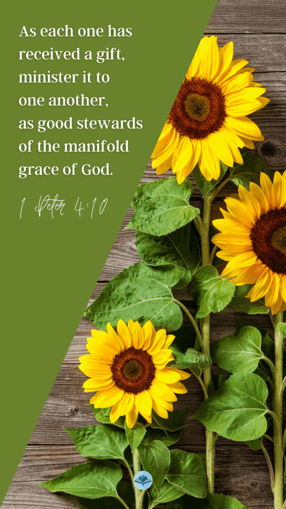 1 Peter 4:10 Wallpapers | Water on Thirsty Land