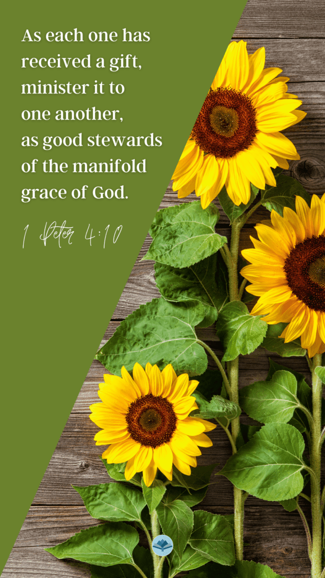 1 Peter 4:10 Wallpapers | Water on Thirsty Land